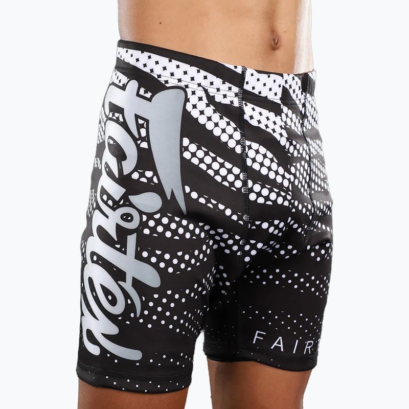 Tréninkové šortky Fairtex Vale Tudo CP10 černá/bílá