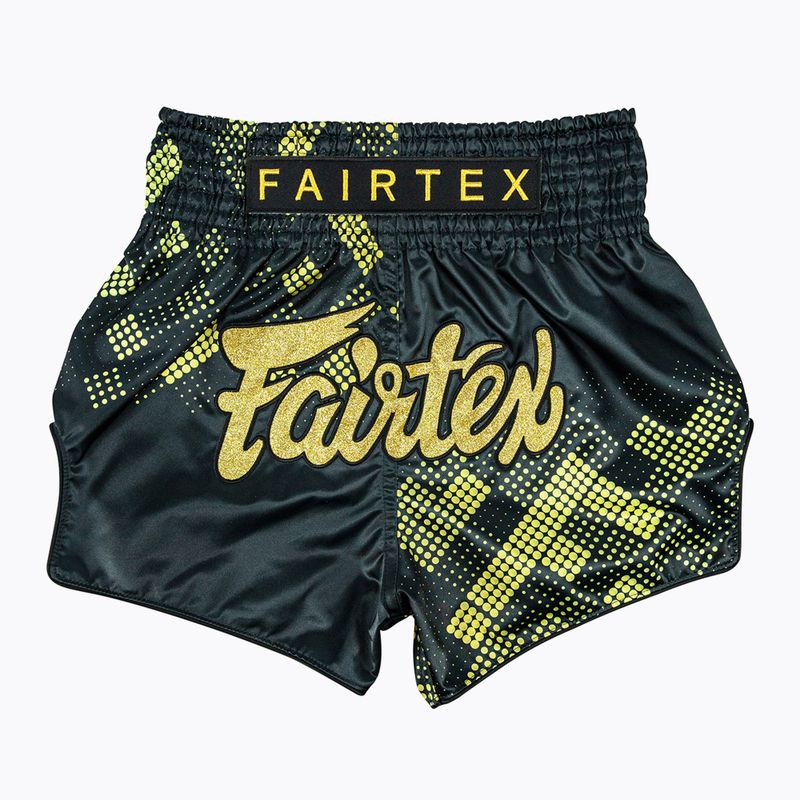 Tréninkové šortky Fairtex Muay Thai S1931 Heart of Gold black/gold
