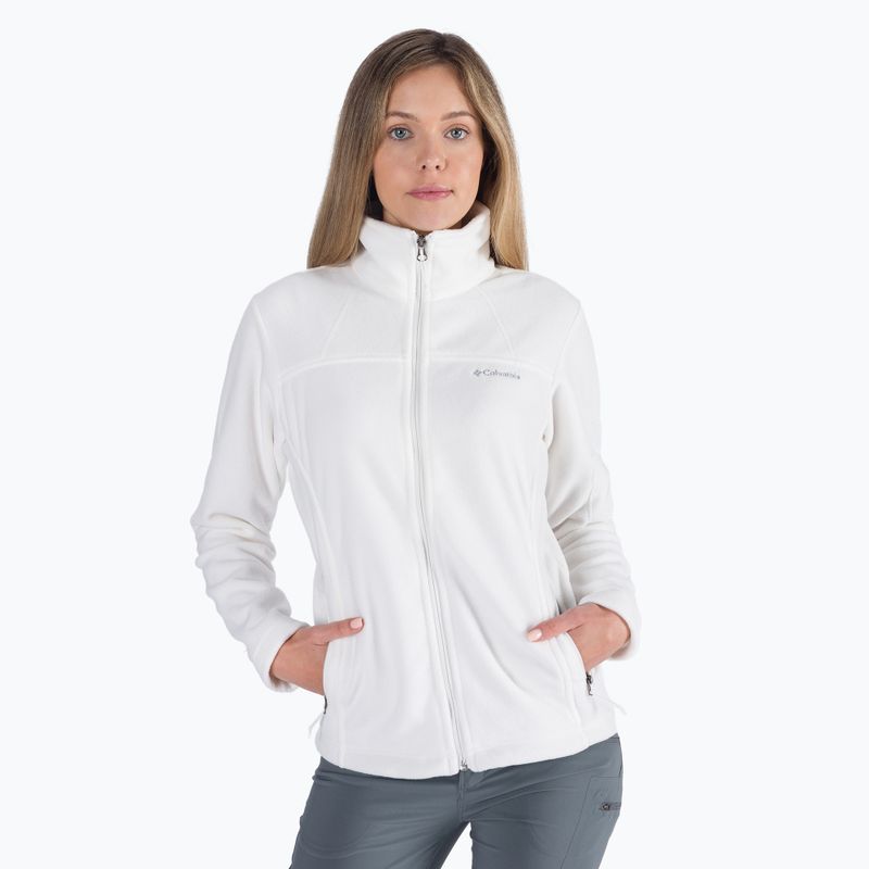 Dámská fleece mikina Columbia Fast Trek II bílá 1465351