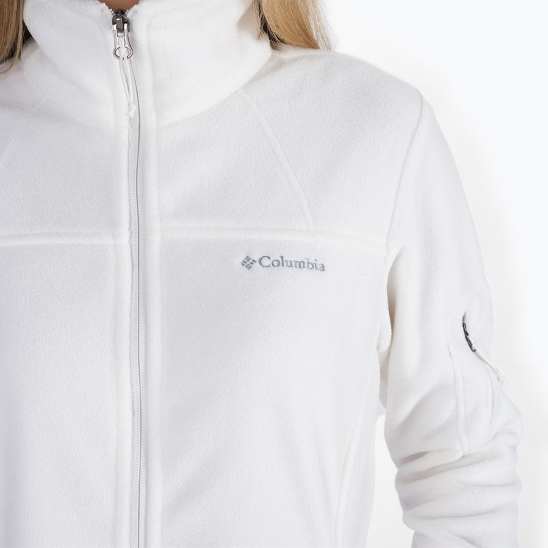 Dámská fleece mikina Columbia Fast Trek II bílá 1465351 4