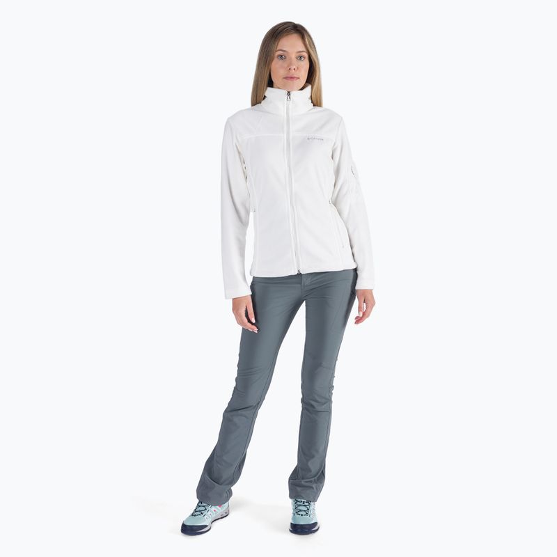 Dámská fleece mikina Columbia Fast Trek II bílá 1465351 6