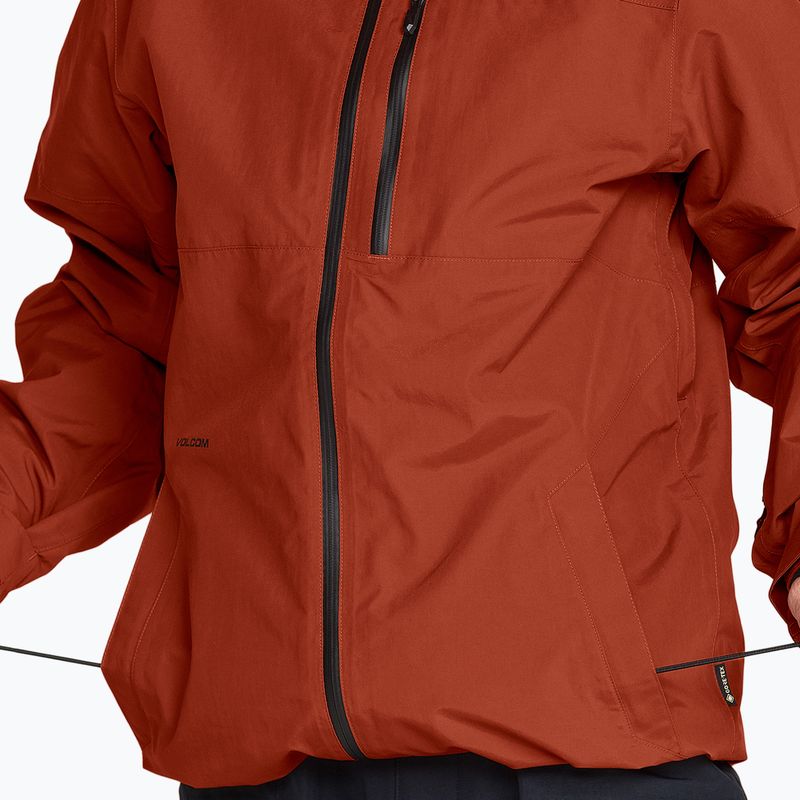 Pánská snowboardová bunda Volcom L Gore-Tex Jacket burnt orange 8