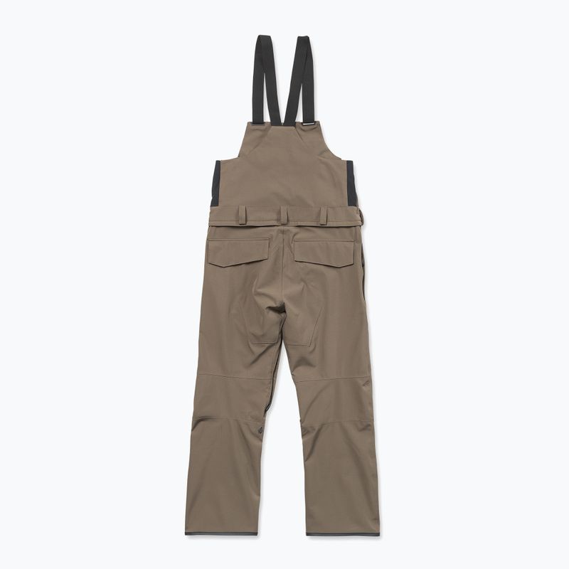 Pánské snowboardové kalhoty Volcom Roan Bib Overall teak 10