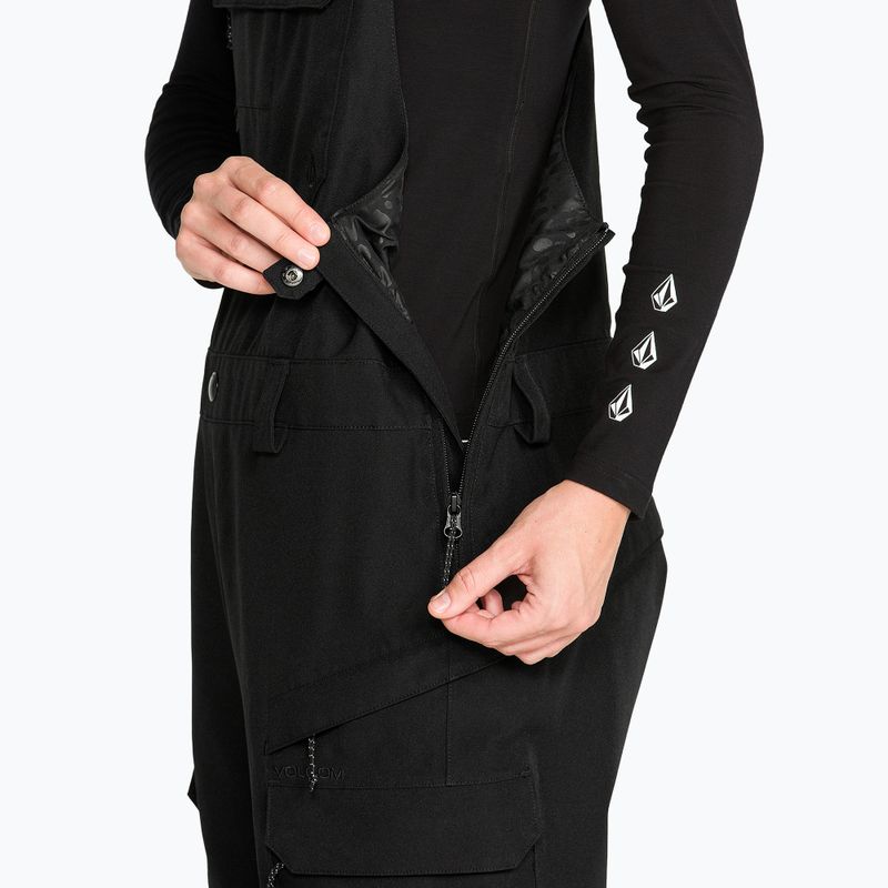 Dámské snowboardové kalhoty Volcom Crestron 3D Stretch Bib Overall black 6