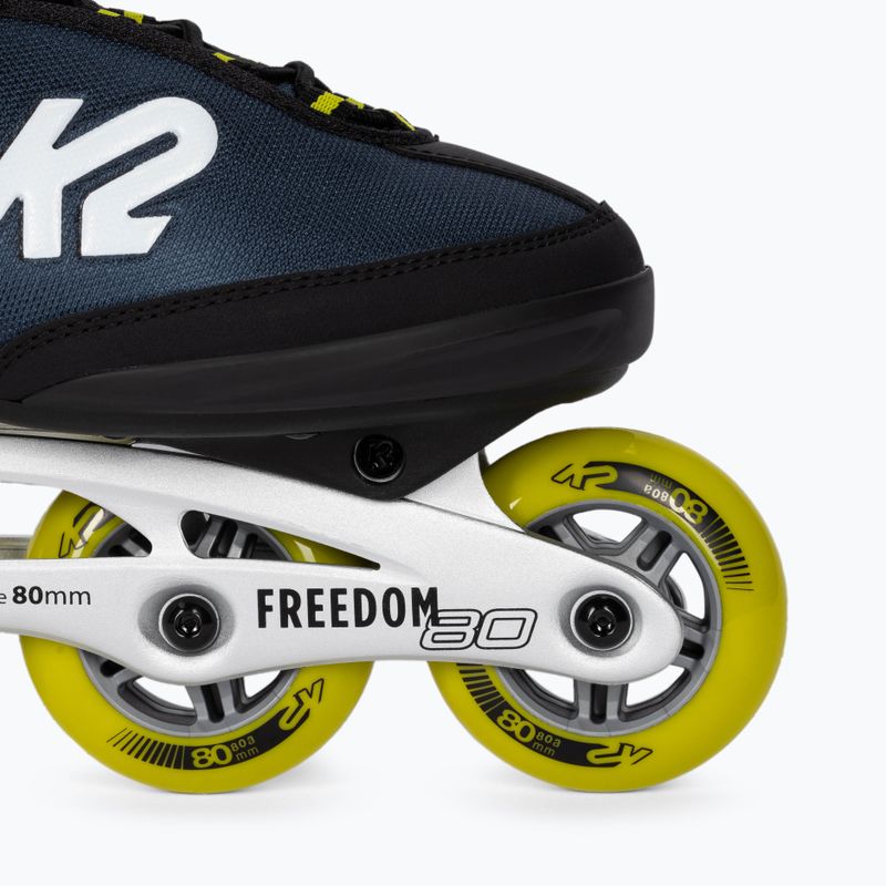 Pánské brusle K2 Freedom Alu 80 navy blue 30E0341 6