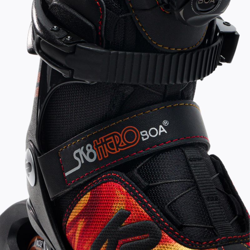 Dětské kolečkové brusle K2 Sk8 Hero Boa Alu black 30F0118 5