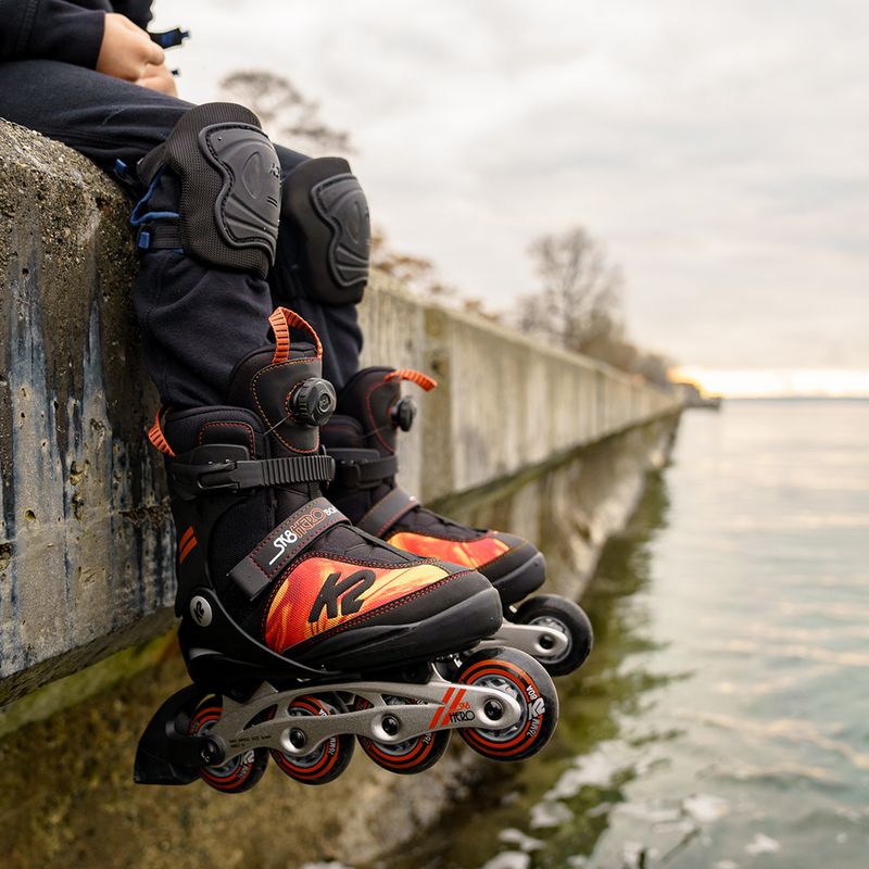 Dětské kolečkové brusle K2 Sk8 Hero Boa Alu black 30F0118 7