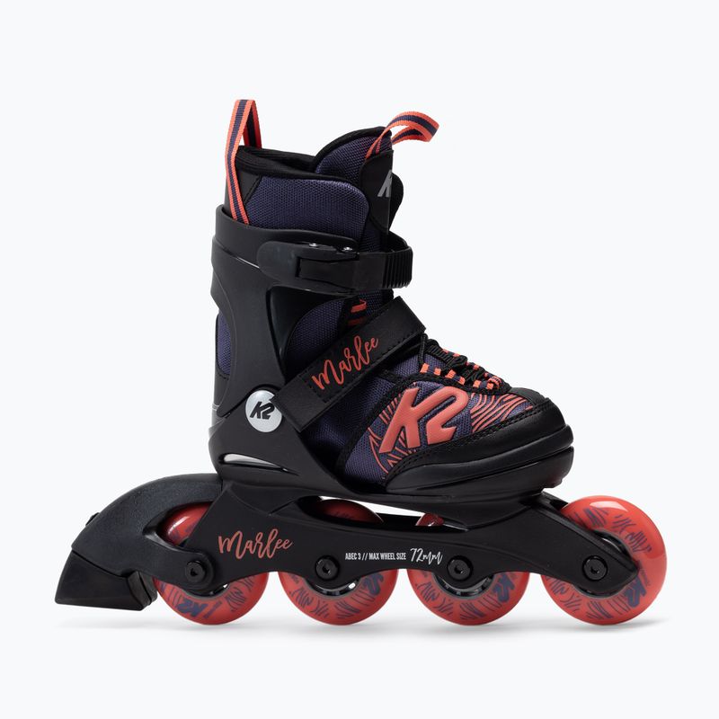 K2 Marlee fialovo-oranžové in-line brusle pro děti 30G0126/11 2