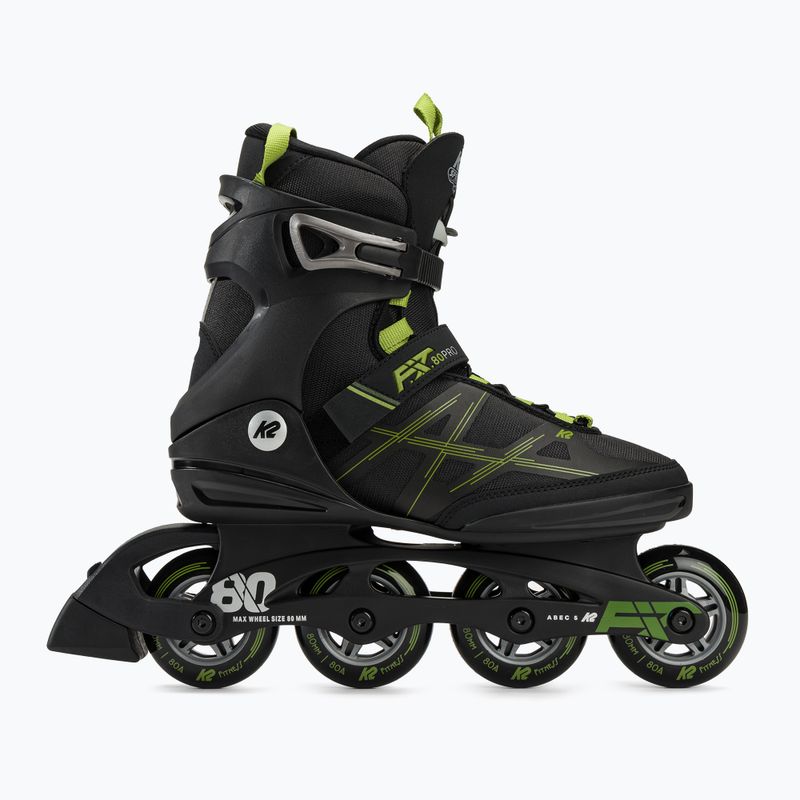 Pánské kolečkové brusle K2 F.I.T. 80 Pro black/olive 2