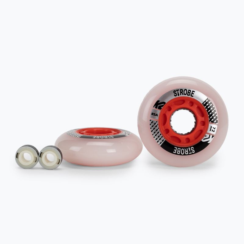 Kolečka pro skateboard K2 Strobe 72 (2 ks) bílá 30G3130/11