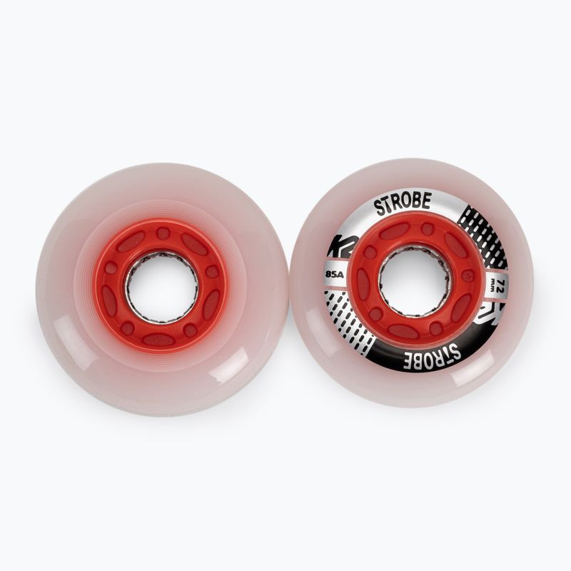Kolečka pro skateboard K2 Strobe 72 (2 ks) bílá 30G3130/11 2