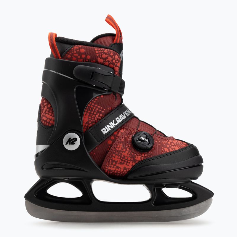 Dětské rekreační brusle K2 Rink Raven Boa Jr red 2