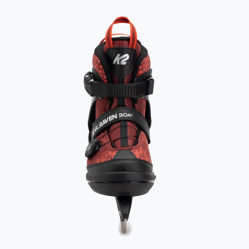 Dětské rekreační brusle K2 Rink Raven Boa Jr red 4