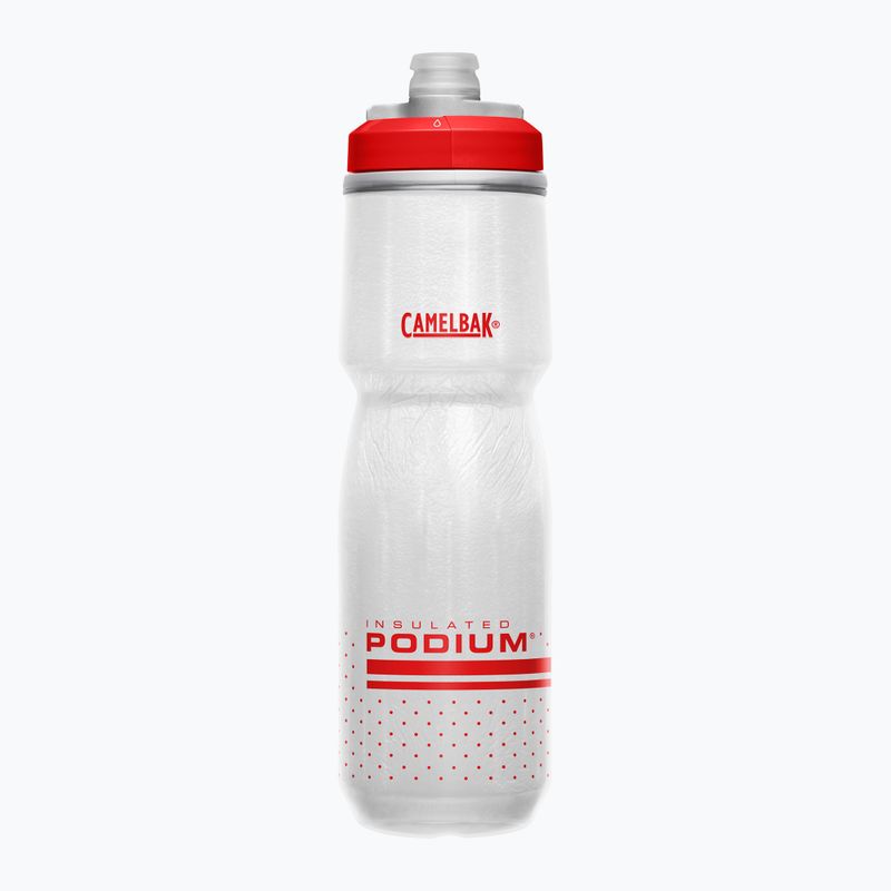 Cyklistická láhev CamelBak Podium Chill 710 ml fiery red/white