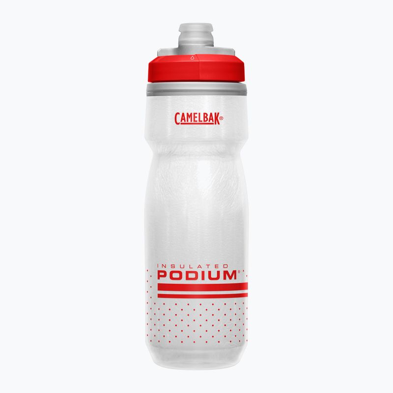 CamelBak Podium Chill 620ml ohnivě červená/bílá láhev na kolo