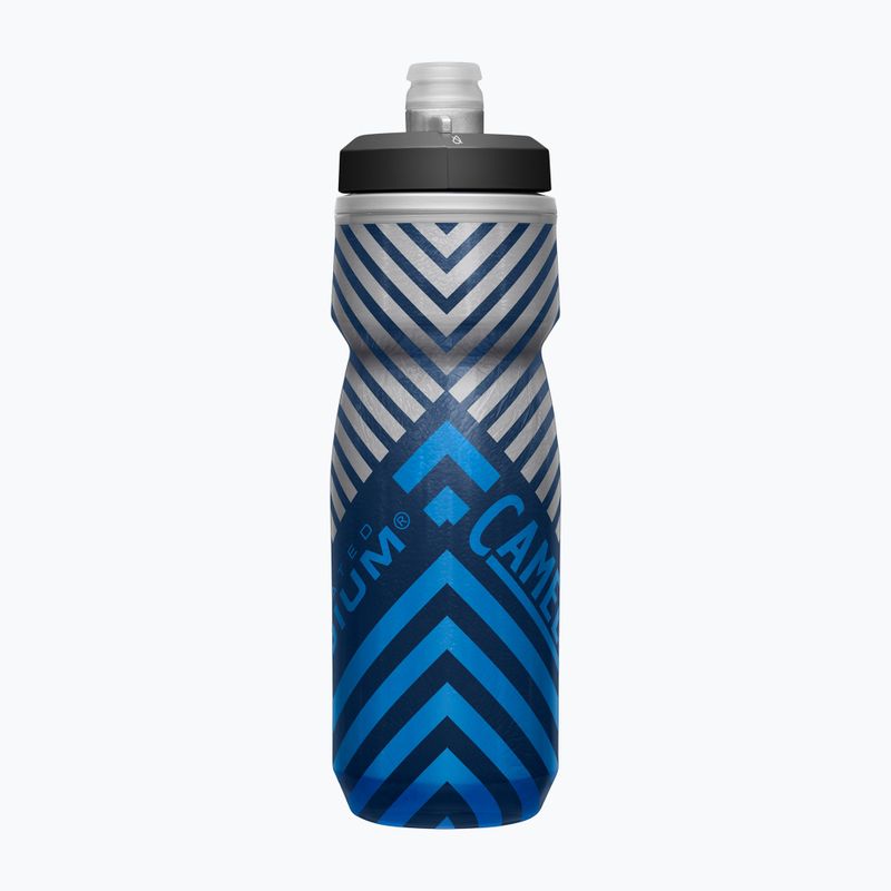 Cyklistická láhev CamelBak Podium Chill 620 ml grey/ blue stripe 2