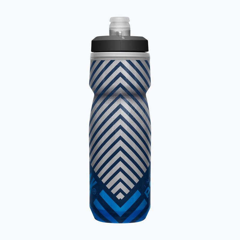 Cyklistická láhev CamelBak Podium Chill 620 ml grey/ blue stripe 4