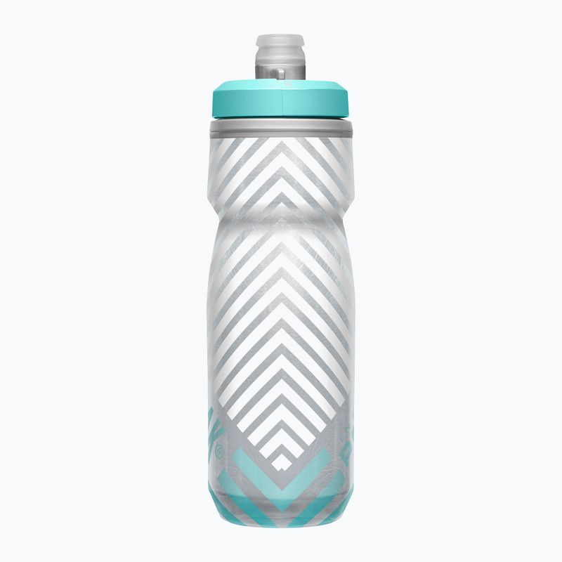 Cyklistická láhev CamelBak Podium Chill 620 ml grey/teal stripe 2