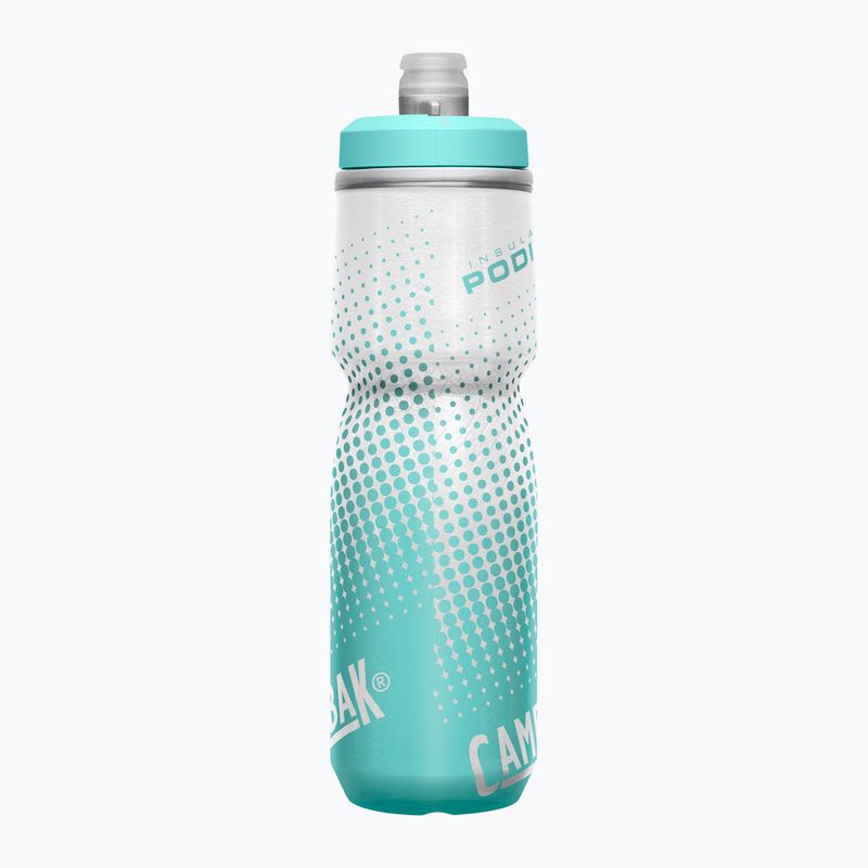 Cyklistická láhev CamelBak Podium Chill 710 ml grey/teal stripe 2