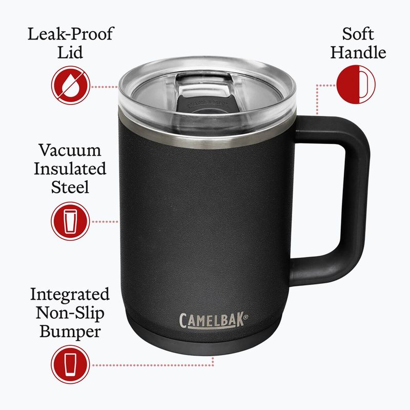 Termohrnek CamelBak Thrive Mug Insulated SST 470 ml black 6
