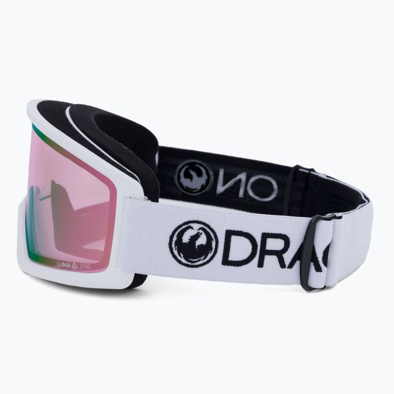 Lyžařské brýle Dragon DX3 OTG bílo-růžové 4