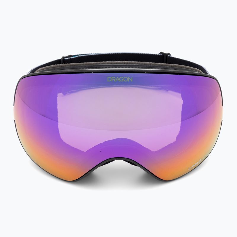 Lyžařské brýle DRAGON X2S black pearl/lumalens purple ion/amber 3