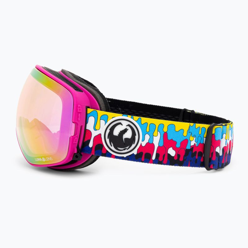 Lyžařské brýle DRAGON X2S drip/lumalens pink ion/dark smoke 5