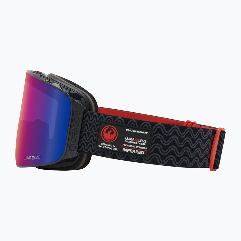 Lyžařské brýle DRAGON NFX MAG OTG obsidian/lumalens solace ir/violet 9