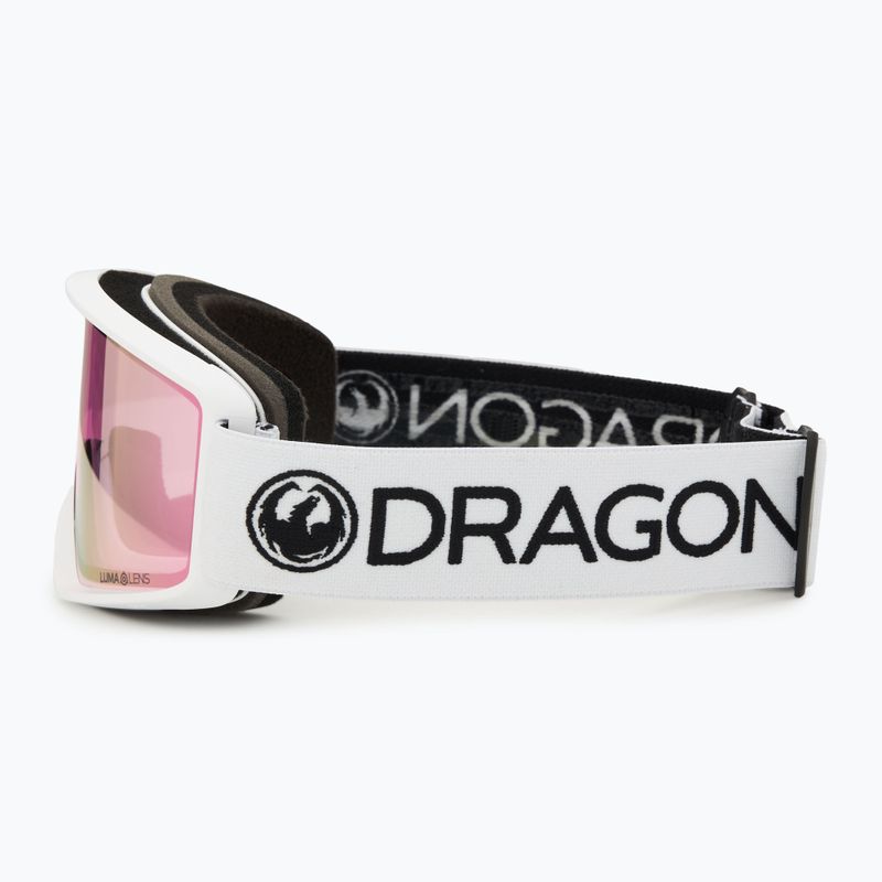 Lyžařské brýle DRAGON DXT OTG white/lumalens pink ion 4