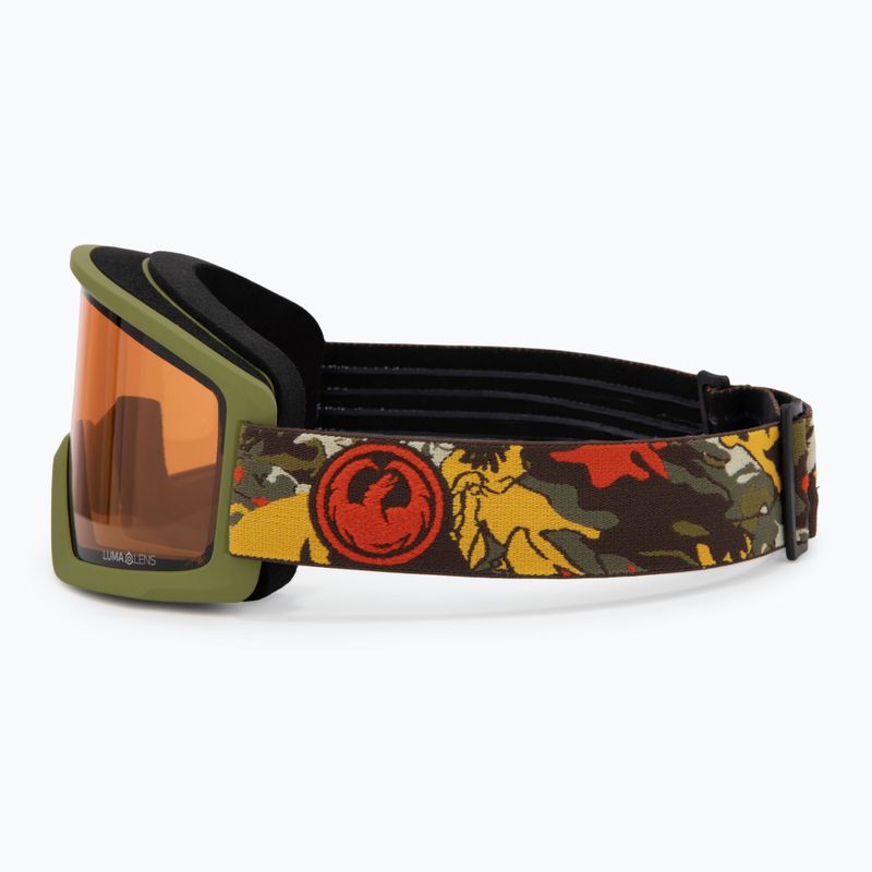 Lyžařské brýle DRAGON DX3 L OTG leafy camo/lumalens amber 4