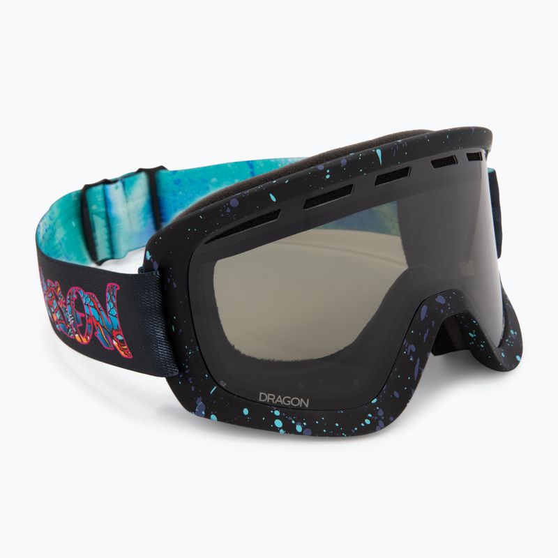 Lyžařské brýle DRAGON D1 OTG rattle can/lumalens dark smoke/lumalens flash blue 2