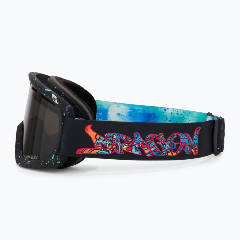 Lyžařské brýle DRAGON D1 OTG rattle can/lumalens dark smoke/lumalens flash blue 5