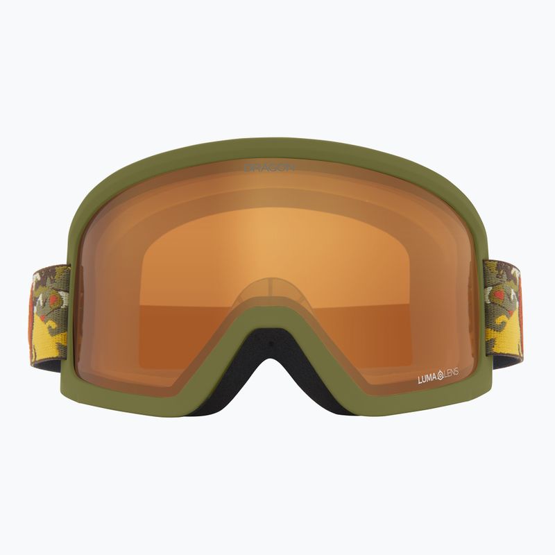 Lyžařské brýle DRAGON DXT OTG leafy camo/lumalens amber 2