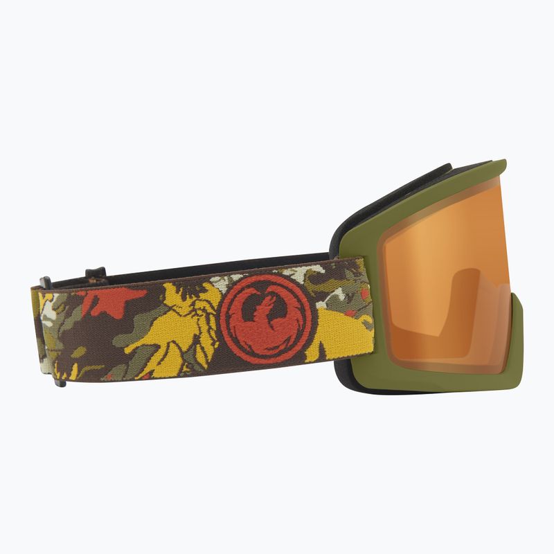 Lyžařské brýle DRAGON DXT OTG leafy camo/lumalens amber 4