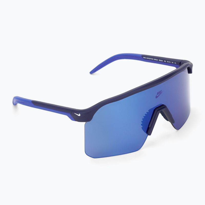Sluneční brýle Nike Expedition Shield matte blue void/ blue mirror