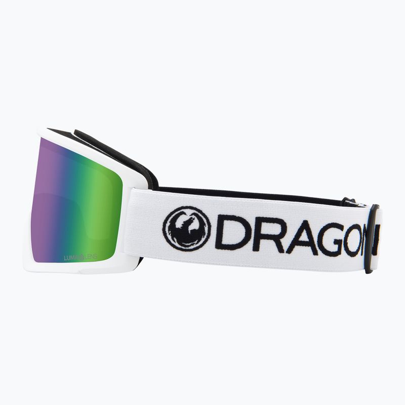 Lyžařské brýle DRAGON DX3 OTG white/lumalens green ion 3