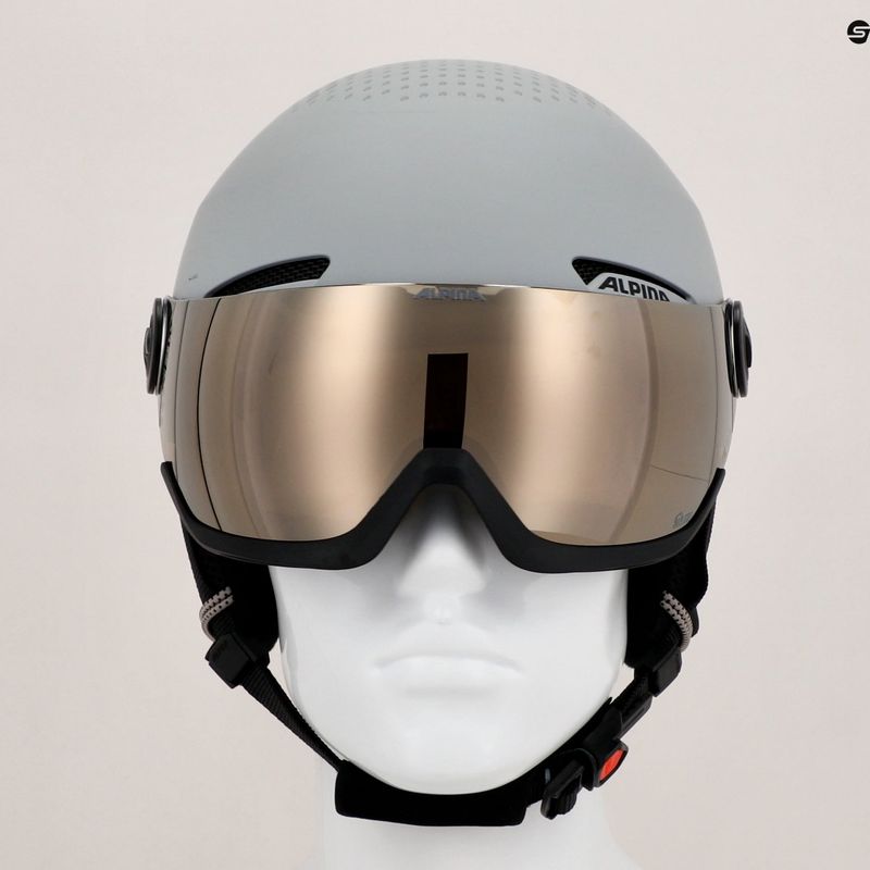 Lyžařská helma Alpina Arber Visor Q Lite grey matt 7