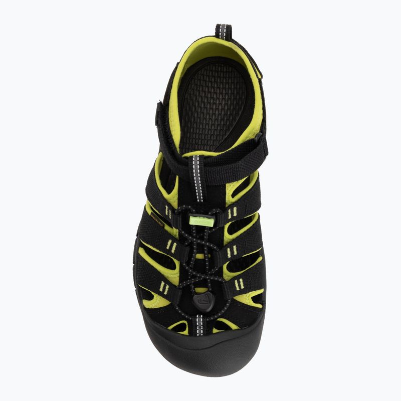 Dětské sandály KEEN Newport H2 black/lime green 5