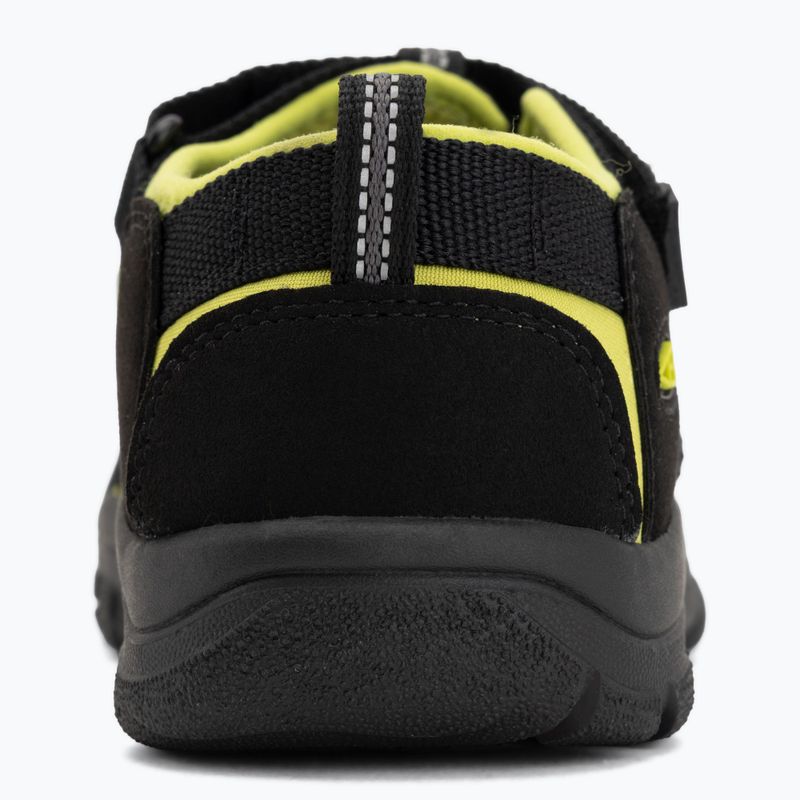 Dětské sandály KEEN Newport H2 black/lime green 6