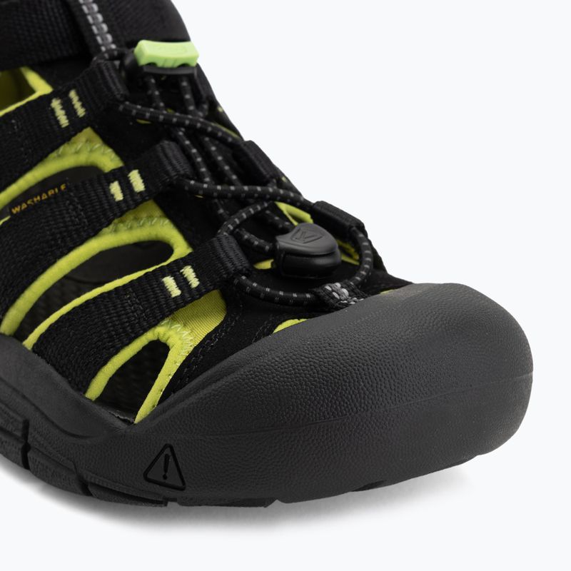 Dětské sandály KEEN Newport H2 black/lime green 7