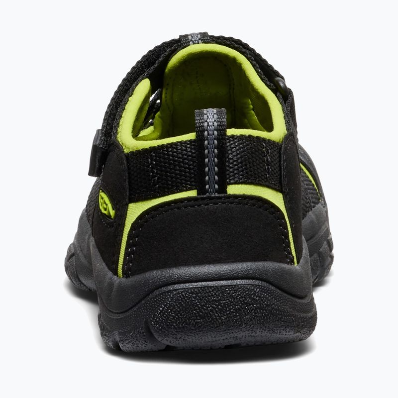 Dětské sandály KEEN Newport H2 black/lime green 5