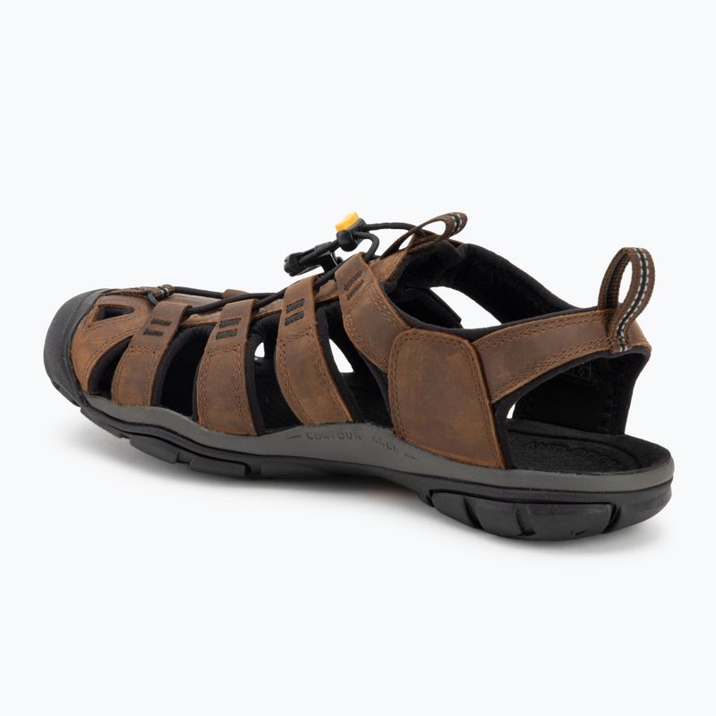 Pánské sandály KEEN Clearwater Cnx Leather dark earth/black  3