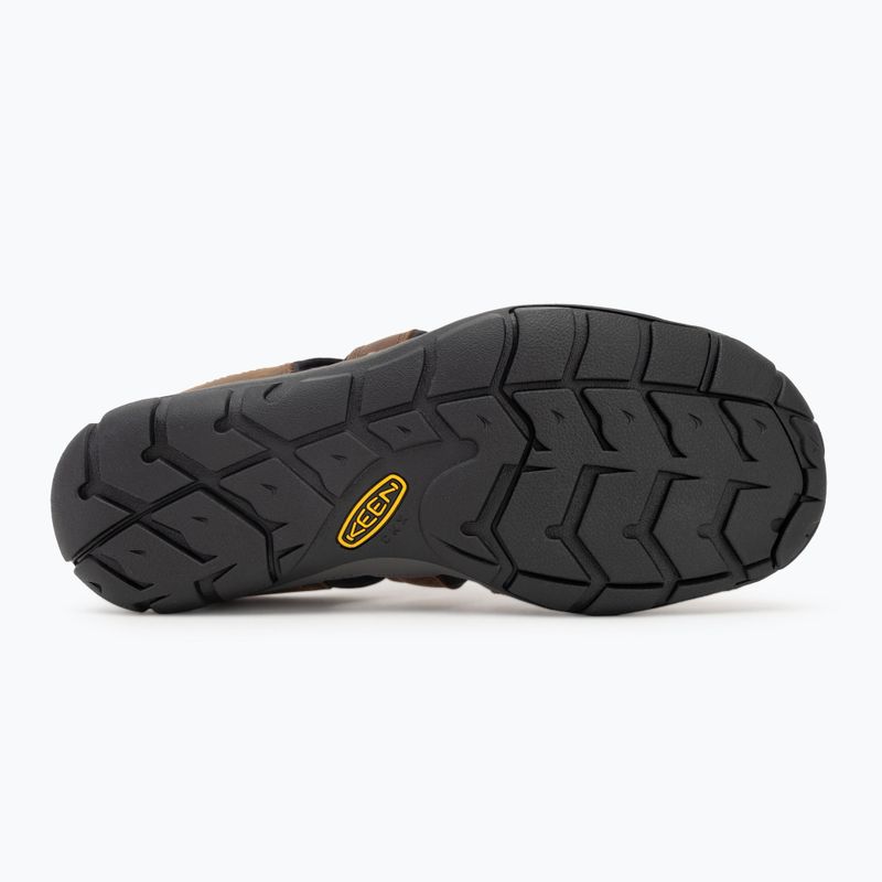 Pánské sandály KEEN Clearwater Cnx Leather dark earth/black  4