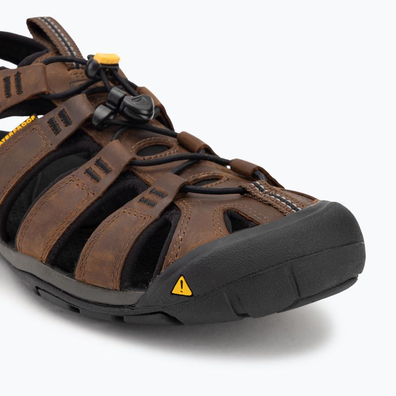 Pánské sandály KEEN Clearwater Cnx Leather dark earth/black  7