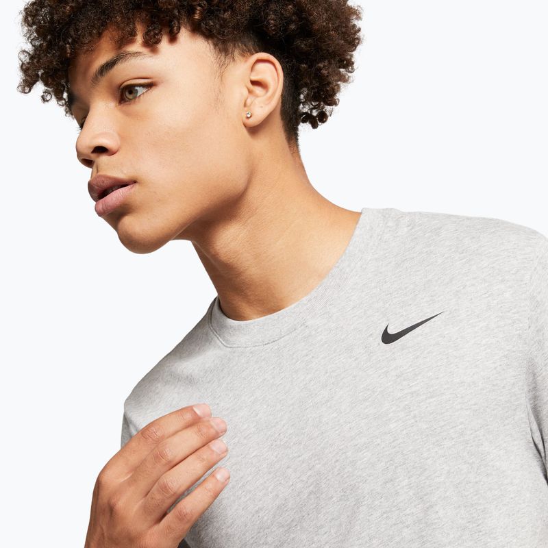 Pánské tričko Nike Dri-Fit dark grey heather/black 4