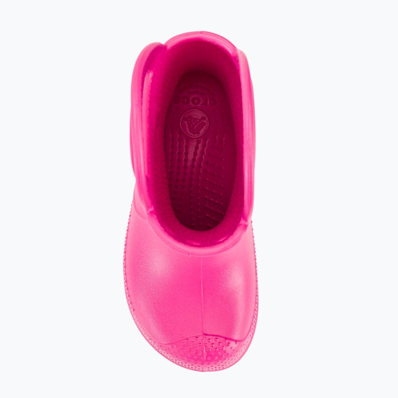 Dětské holínky Crocs Handle Rain Boot Kids candy pink 6