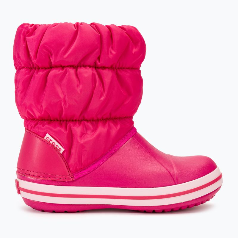 Crocs Winter Puff Dětské sněhule candy pink 2