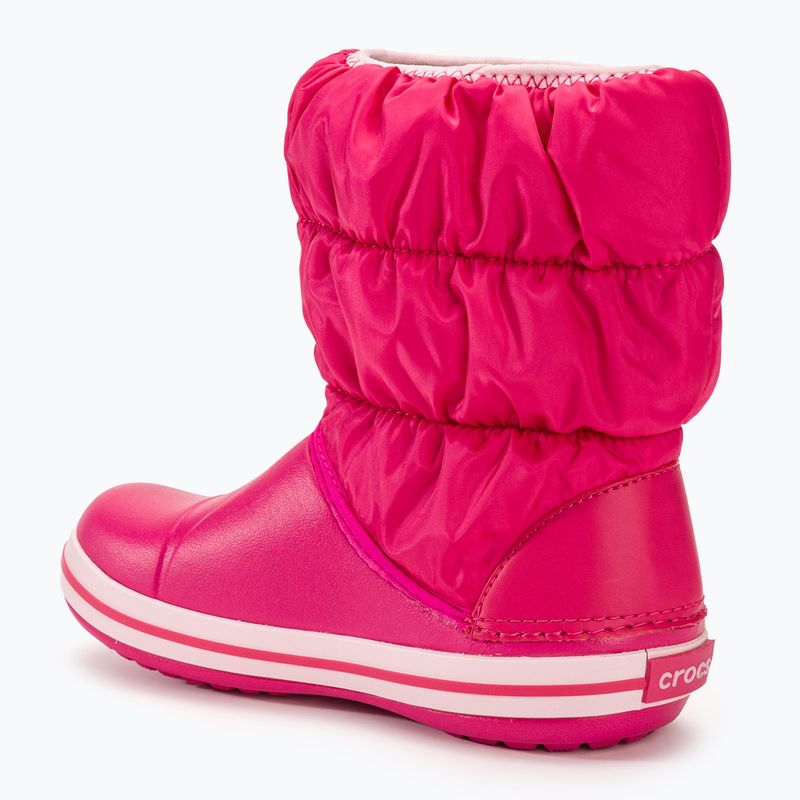 Crocs Winter Puff Dětské sněhule candy pink 3