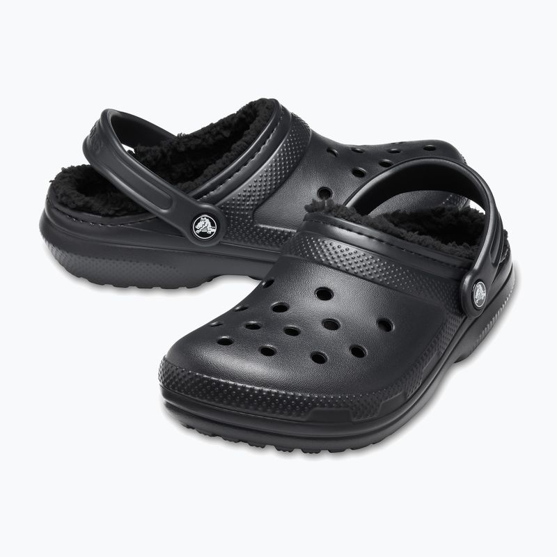 Nazouváky  Crocs Classic Lined Clog black/black 14