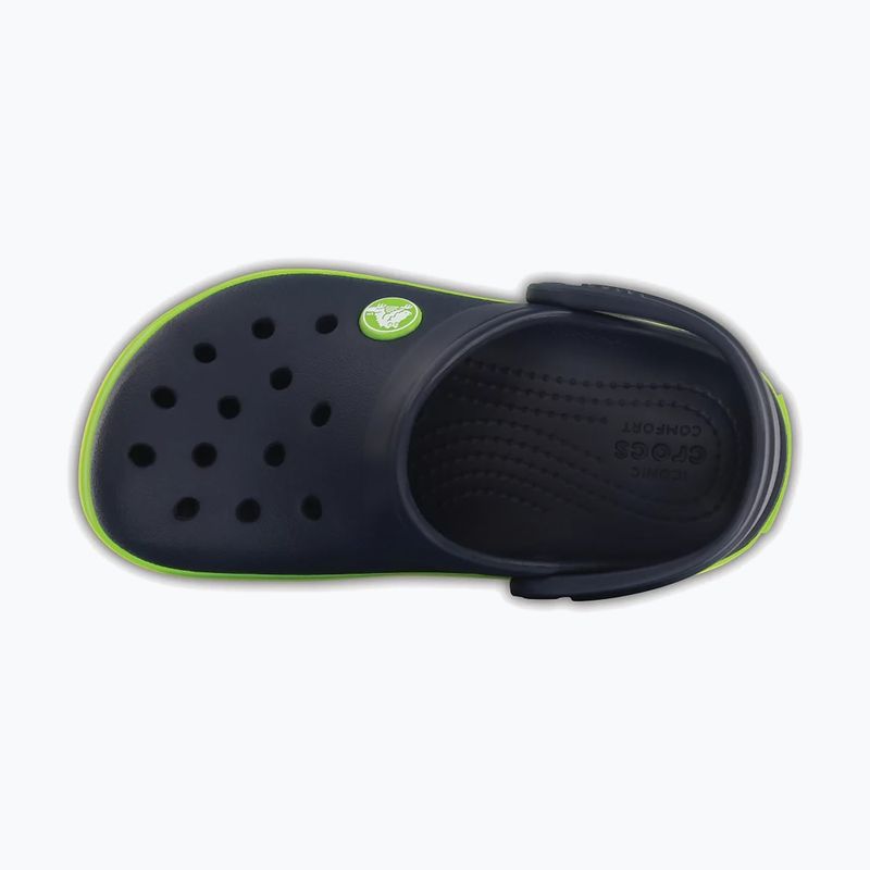Dětské nazouváky Crocs Crocband Clog navy/volt green 5